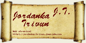 Jordanka Trivun vizit kartica